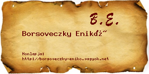 Borsoveczky Enikő névjegykártya